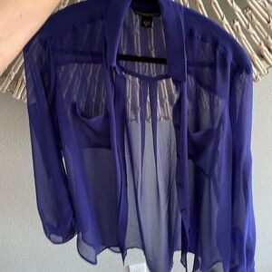 Victoria’s Secret Violet sheer blouse